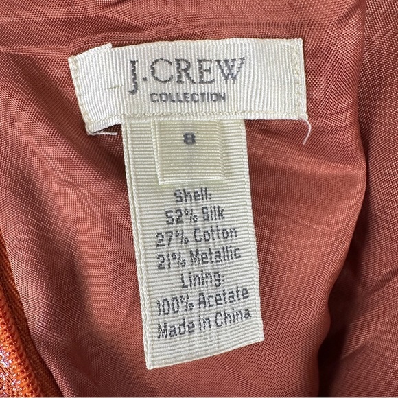 J. Crew Gold and Burnt Orange Skirt | US Size 8 - Picture 9 of 9
